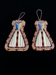 Tipi Style Dentalium Earrings