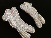 Load image into Gallery viewer, Dentalium Shells on Beaded White Horse Earrings