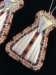 Tipi Style Dentalium Earrings